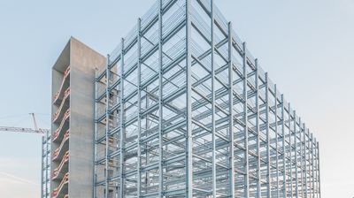 Baustelle Parkhaus im Bau