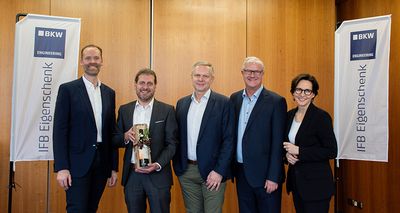 Gruppenbild mit Christian Vrielink, Dr. Bernd Köck, Martin Fecke, Dr. Roland Kunz und Nina Cisik (v.l.n.r.)