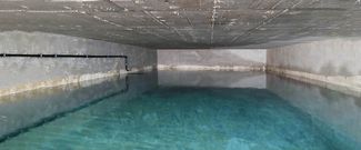 Trinkwasserspeicher in einem Wasserwerk